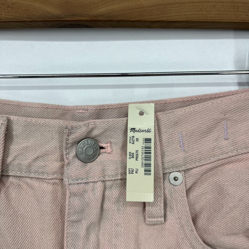 Madewell‎ Jeans Women's Size 28 Pink The Mom Jean High Rise New NWT - Picture 5 of 14